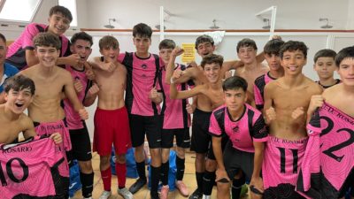 Celebración equipo cadete contra U.D. Fuente de Piedra 