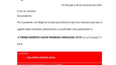Convocatoria Granada C.F. 
